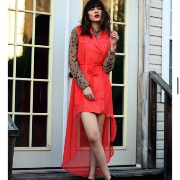 VOLCOM Natalie Suarez trench dress in medium - Picture 6 of 14